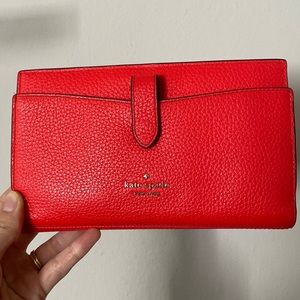Valentine’s Day!! EUC Neon Red Kate Spade Phone Wristlet